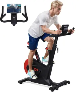 Eliteedge E9lgaksf8nzsmcfsupy3dq89r Exercise Bike Quiet Magnetic Stationary For Home Cardio 300lbs Black/red