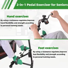 Evepes 608572168274 Upgraded Pedal Exerciser For Seniors Elderly Exercise Equipment Hand Arm #3