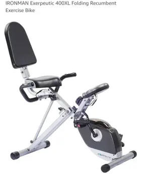 400xl Exerpeutic Ironman Folding Recumbent Exercise Bike