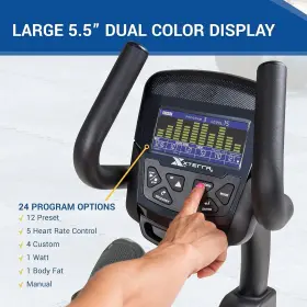 125112 Exterra Fitness Xterra Sb2.5 Recumbent Exercise Bike With 24 Magnetic Resistance Levels