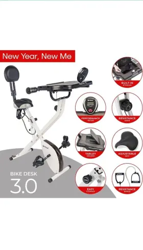 Fitdesk 857989004303 Desk Bike 3.0 - Folding Exercise For Work From Home Fitness Sta #3