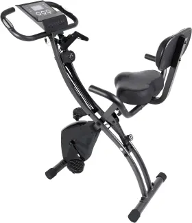 Fitnation 810091983263 Echelon Flex Express Folding Exercise Bike Arm Resistance Band And Lcd Display