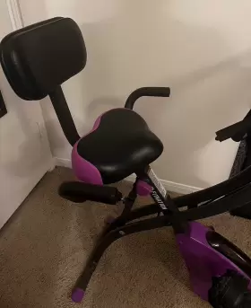 F13709154000 Fitnation Upright And Recumbent Flex Bike Express Purple - Used Only Twice #3