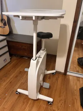 18lgzx01122 Flexispot Deskcise Pro Exercise Bike White - V9