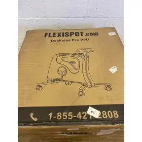 Flexispot 856111007663 Exercise Bike Stationary For Home Desk W Desktop V9u - White