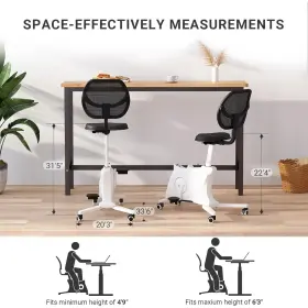 Fc211w-a Flexispot Under Desk Bike Pedal Exerciser 2-in-1 Exercise W Wheels