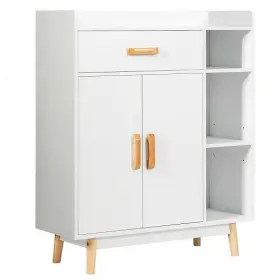 50927831 Floor Storage Cabinet Free Standing Cupboard Chest - Color White