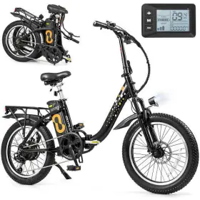 Folding Electric Bicycle Adults 197867890032 For With 20-inch Fat Tires Snow E-bike - Color