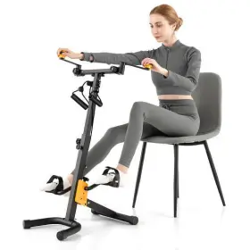 Folding Pedal Exercise Bike Adjustable Resistance-yellow - Color 473511069394 With #3