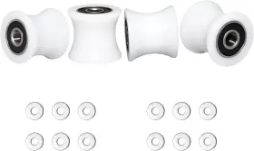 Freccu 889284066434 Total Trainer Rollers/wheels Of 4 For Models Dlx Ii Iii Adv White