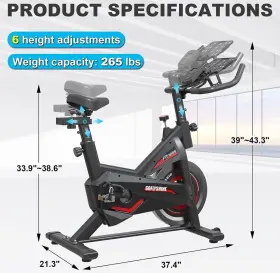 Goflyshine 445030964954 Exercise Bikes Stationary Bike For Home Indoor Cycling C #2