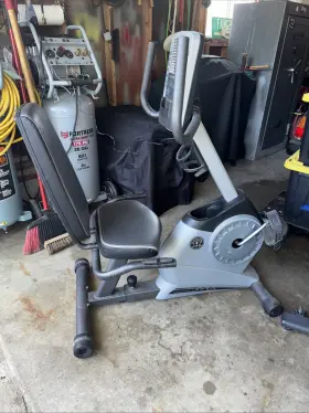390r Golds Gym Gold S Power Spin Recumbent Exercise Bike