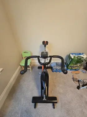 S312-spa23896 Goplus Exercise Bike Stationary Belt Drive Indoor Cycling Home Gym Cardio #2