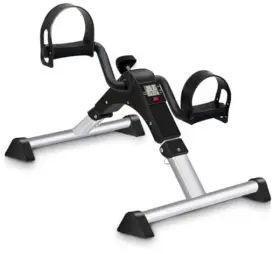 Goredi 723269906813 Under Desk Exercise Bike Pedal Exerciser Fully Assembled Silver