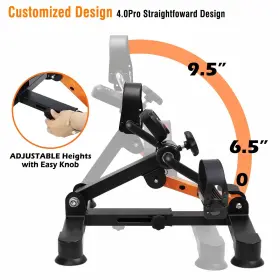 Goredi 724725912065 Under Desk Bike Pedal Exerciser Adjustable And Foldable Cycle Exercise Fo #2