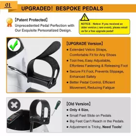 Goredi 738633345525 Pedal Exerciser Stationary Under Desk Mini Exercise Bike - Peddler #2