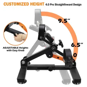 Goredi 768556560088 Under Desk Bike Pedal Exerciser Adjustable Heights And Foldable Cycle Exercise #2