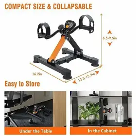 Fd-grd05-pro Goredi Under Desk Exercise Bike Pedal Exerciser With Adjustable Heights Orange #2
