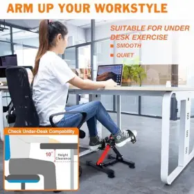 Fd-grd05-pro Goredi Under Desk Exercise Bike Pedal Exerciser With Adjustable Heights Orange #3