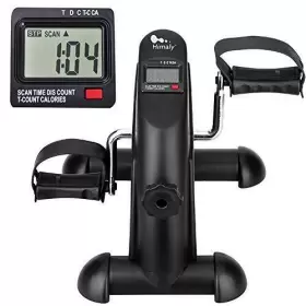 Us-x1368  Green Joy Mini Exercise Bike Under Desk Pedal Exerciser Portable Foot Cycle Black #2