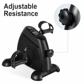 Us-x1368  Green Joy Mini Exercise Bike Under Desk Pedal Exerciser Portable Foot Cycle Black #3