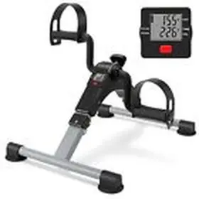 Gudnyce 313102345338 Folding Pedal Exerciser Mini Exercise Bike Portable Peddler Under Desk Gray #2