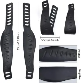 Gugelives 445024897893 Exercise Bike Pedal Straps Generic For Replacement Parts Home Gym Cycle Fix Band #2