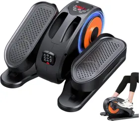 Gugttr 735881198903 Under Desk Elliptical Electric Seated Pedal Exerciser Quiet And Orange