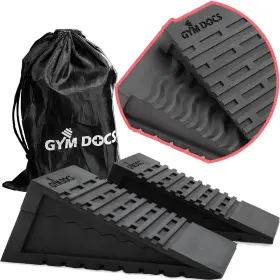 Gym Docs 195893162628 Squat Wedge Block Doctor-designed Pair Of Adjustable Non-slip Slant