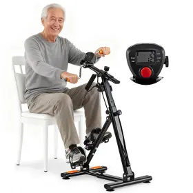 Gymax Gm2356 Pedal Exerciser Bike Arm Leg Knee Physical Therapy Peddler Adjustable Fitnes