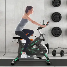 Us-2sp37673 Gymax Stationary Exercise Bike Cycling With 33lbs Flywheel Home Fitness Gym Cardio
