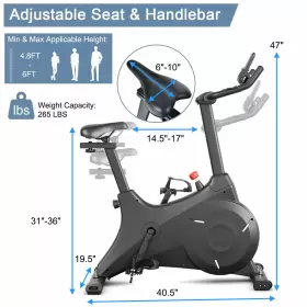 Us-2sp37674 Gymax Exercise Bike Stationary Magnetic Resistance Cycling For Home Gym Cardio Workout #2