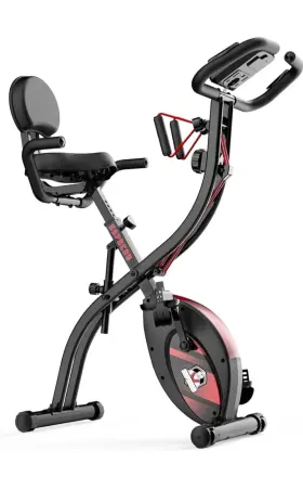 75852 Hapbear Folding Exercise Bike Magnetic Foldable Stationary 3 In 1 Mode Ind