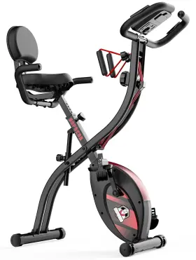 Hapbear 796345961556 Folding Exercise Bike Magnetic Foldable Stationary 3 In 1 Mode Indoor U