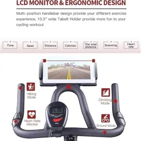 Hr-b1850 Harison Exercise Bike Stationary Bikes For Home Use Indoor With Tablet Holder #3