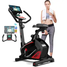 Hr-b7-baqus Harison Magnetic Exercise Bike For Home 350lbs Capacity Bluetooth Stationary Bikes F