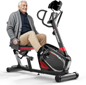 Hr-baqus-b8 Harison Recumbent Exercise Bike With 400 Lbs Capacity Magnetic