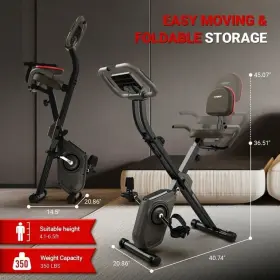 Hr-x3l Harison Foldable Exercise Bike With Arm Resistance Bands #2