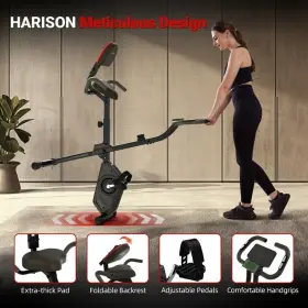 Hr-x3l Harison Foldable Exercise Bike With Arm Resistance Bands #3