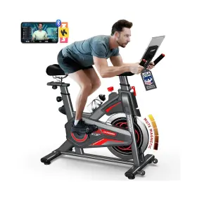 Hr-x5 Harison Magnetic/brake Pad Exercise Bike 350lbs Capacity Bluetooth Stationar