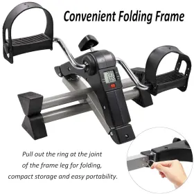 Hausse 744110204612 Folding Exercise Peddler Portable Pedal Exerciser With Electronic Display #2