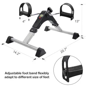 Hausse 744110204612 Folding Exercise Peddler Portable Pedal Exerciser With Electronic Display #3