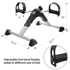 Jtq01agm Hausse Folding Exercise Peddler Portable Pedal Exerciser With Electronic Display #3