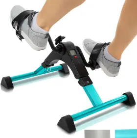 Health 313037998920 Folding Pedal Exerciser - Under Desk Exercise Bike For Seniors Elderly Sit Do