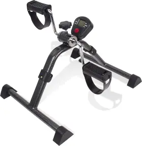 P55400 Health Brands Foldable Under Desk Exercise Bike - With Digital Display For Arms And