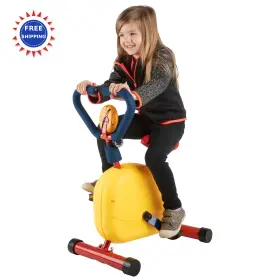 83-sh-11 Hey Play Kids Exercise Bike Stationary Cycle Ages 4 Adjustable Seat Indoor Riding Boys