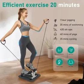 Hiee 689744039660 Steppers For Exercise Mini Stair Under Desk Bike Pedal Exerciser With Lcd & #2