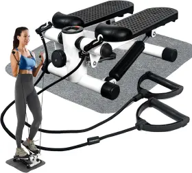 Hiee 689744039660 Steppers For Exercise Mini Stair Under Desk Bike Pedal Exerciser With Lcd &