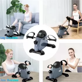 Himaly 841834141022 Mini Exercise Bike Under Desk Pedal Exerciser Portable Foot Cycle Arm & #3