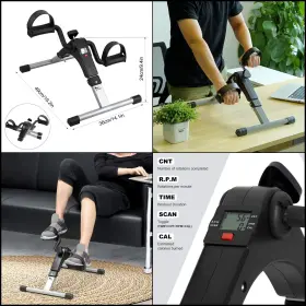 Himaly 921761181200 Foot Pedal Exercise Mini Bike Under Desk Exerciser